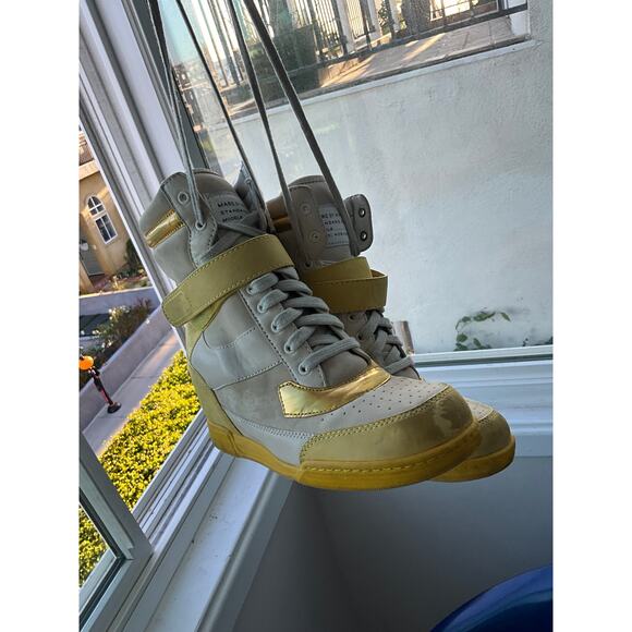 Marc by Marc Jacobs gRoOvY Yellow Hidden Platform high top Sneakers 39 - Picture 2 of 11